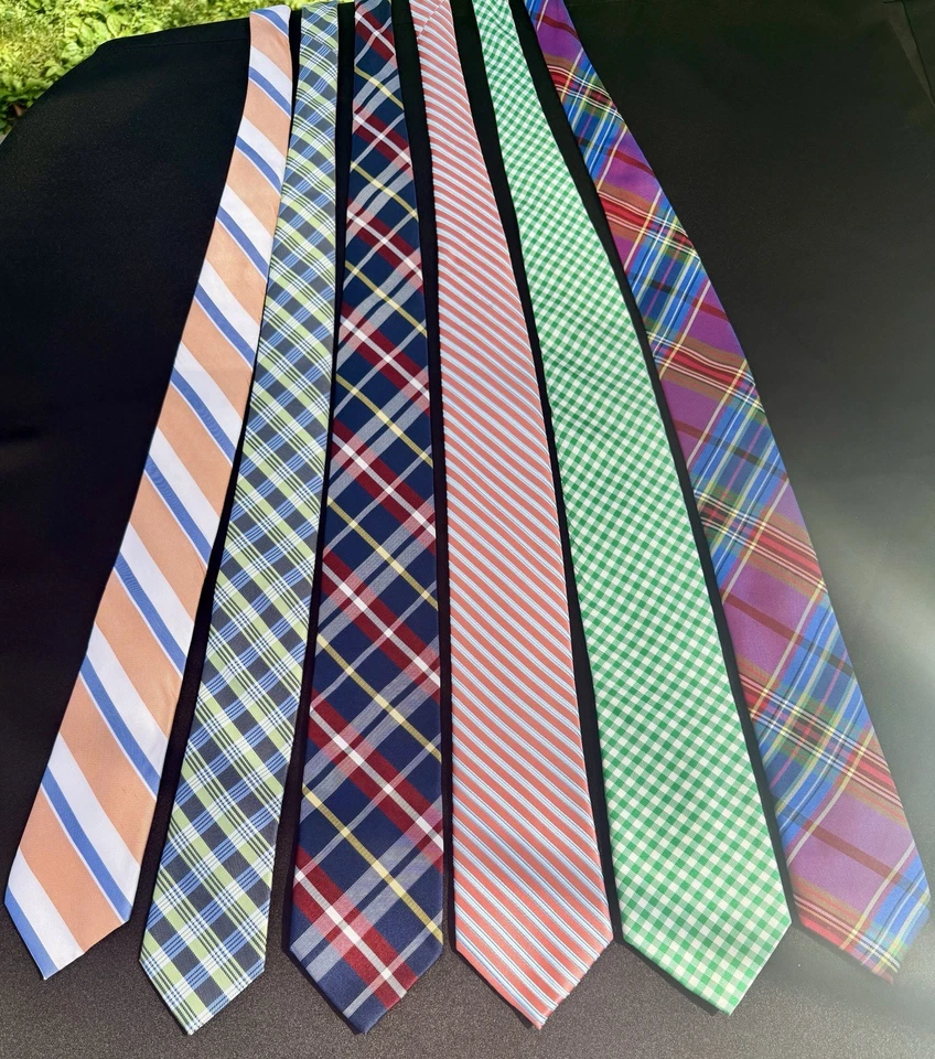 Corbatas de cuello surtidas marcas colores lote de 6 Hilfiger Chaps Jones Brutini para hombre Foto 1 de 4