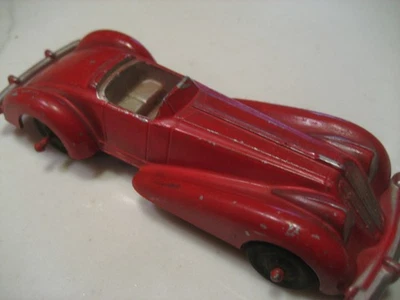 Bonito coche de juguete Manoil rojo Roadster #708 años 30 vintage Foto 1 de 4