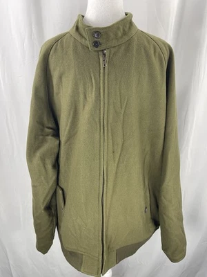 Chaqueta Abrigo Lands’ End Hombre Oliva Verde Ejército Mezcla Lana Talla X-Grande Exterior  Foto 1 de 4