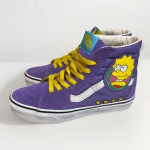 VANS Sk8-Hi x The Simpsons Lisa for President Purple Sneakers Women Size 7.5 EUC - Picture 1 of 12
