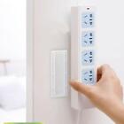 Self-adhesive Reusable Wall Socket Holder Power Plug Cable Wire Organizer