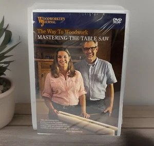 Woodworker's Journal The Way to Woodwork Mastering the Table Saw Dvd New - Imagen 1 de 2