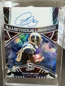 2020 PANINI SPECTRA FOOTBALL LEGENDS AUTOGRAPH AUTO ISAAC BRUCE # 49/60 RAMS - Picture 1 of 2