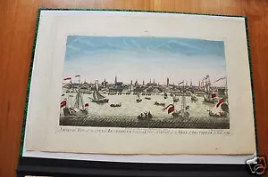 VU GENERAL DE LA VILLE D'AMSTERDAM (VUE D'OPTIQUE FIN XVIIIéme). - Imagen 1 de 1