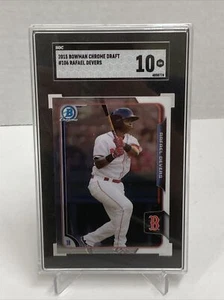 2015 Bowman Chrome Draft 106 Rafael Devers SGC Grade 10 GEM MINT - Picture 1 of 2