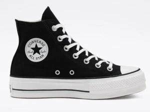 CONVERSE SNEAKER DONNA PLATFORM ALTA CHUCK TAYLOR ALL STAR 560845c NERO - Imagen 1 de 9