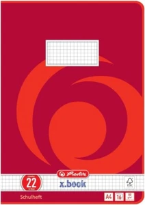 Herlitz Schulheft X.book Lineatur 22 Kariert Din A4 Ohne Rand, 32 Blatt 340224 - Picture 1 of 1