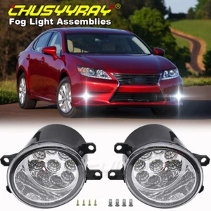 Fit LEXUS ES350 2013-2014 LED PAIR Front Bumper Fog Lights Driving Lamps - Picture 1 of 14