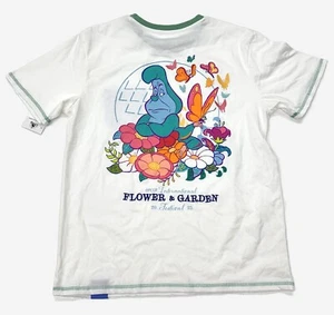 Disney Parks 2025 Epcot Flower Garden Festival Alice In Wonderland Shirt - Picture 1 of 3