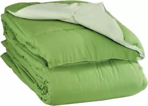 Comforter Breathable Microfiber Duvet , Summer Cooling Winter Warm Reversible - Picture 1 of 4