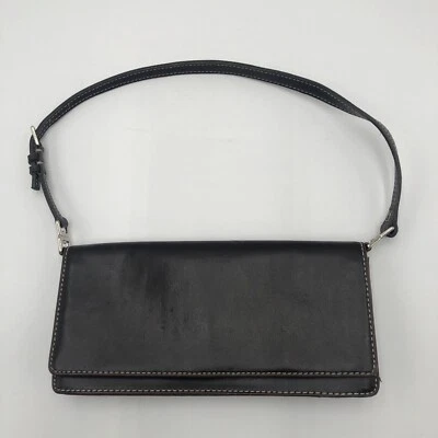 Liz Claiborne Brown Leather Flap Small Shoulder Bag Purse - Image 1 of 4