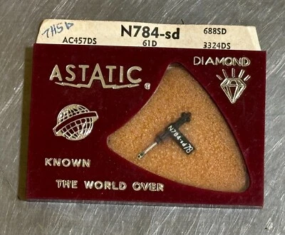 Vintage Astatic Diamond needle stylus N784-Sd 688SD 3324DS AC457DS NOS - Image 1 of 4
