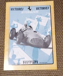 Car brochure reprint Ferrari Victoires Affermazioni - Picture 1 of 3