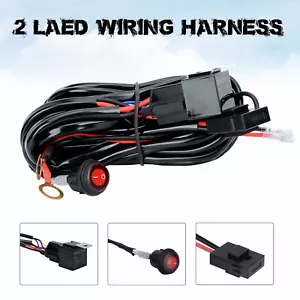 Kit de arnés de cableado 12V 40A con interruptor de encendido/apagado para vainas de barra de luz de trabajo LED todoterreno - Imagen 1 de 12