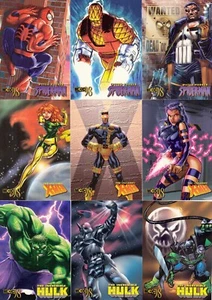 MARVEL CREATORS COLLECTION 1998 JUEGO DE CARTAS BASE FLEER/SKYBOX DE 72 + LISTA DE VERIFICACIÓN - Imagen 1 de 5