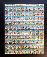 Stamps Canada Mint: Christmas Seals 1962 Full sheet of 80 VF MNH