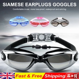 Outdoor Swimming Goggles for Men Women Adult Kids Diving Googles Anti-Fog UK - Picture 1 of 19