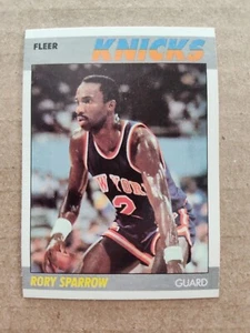 RORY SPARROW New York KNICKS 1987-88 FLEER Basketball CARD #102 - Picture 1 of 2