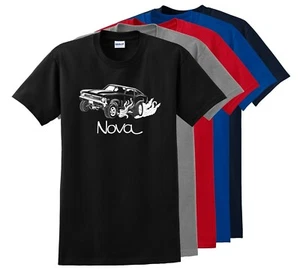 Camiseta coche clásico Chevy Nova - cualquier color y tallas hasta 5x/ - Imagen 1 de 12