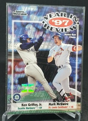 Ken Griffey Jr Mark McGwire 1998 Fleer EXTRA EDITION Year In Review '97 236/250 - Image 1 of 2
