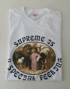 FW16 Supreme Ist Spezielles Gefühl T-Shirt Weiß Größe XL - Bild 1 von 10