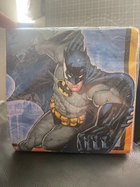 Batman Lunch Dinner Napkins 16pcs Justice League Party Supplies