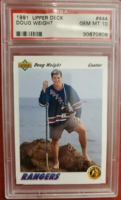 Doug Weight Rookie RC 1991 UPPER DECK #444 GEM MINT PSA 10 《POP 79 exist》🔥 - Image 1 of 4