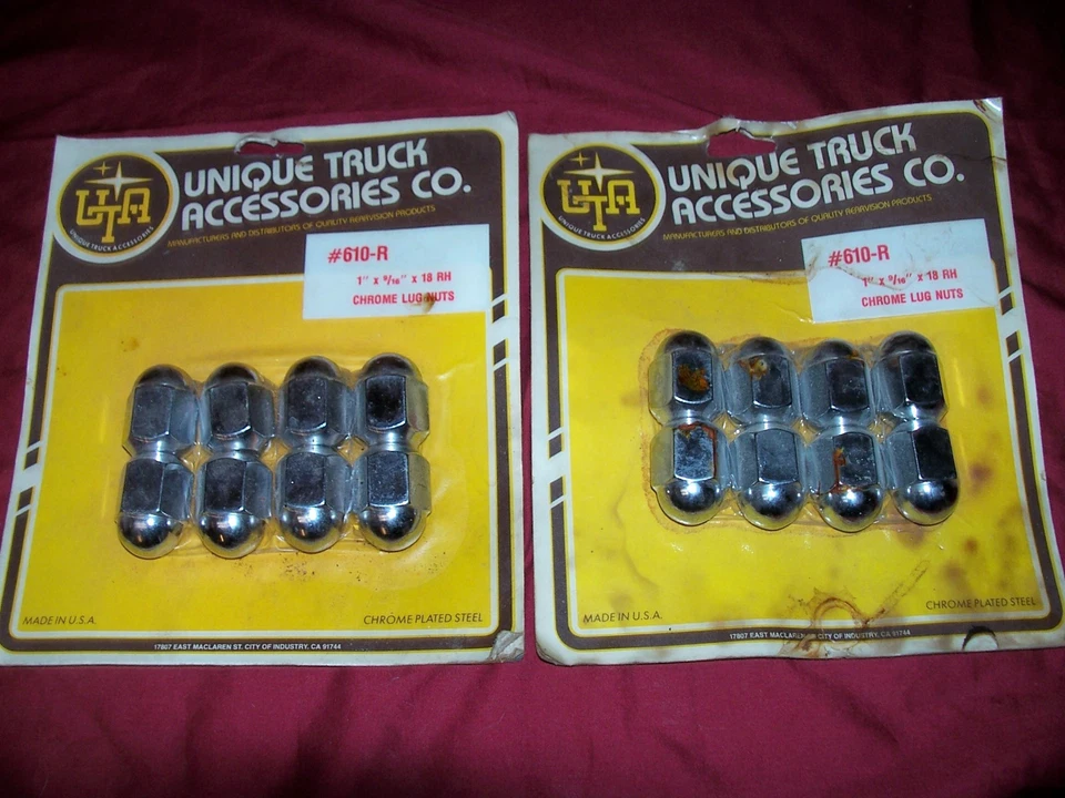 16 Dodge Chrome Truck Lug Nuts 1” 9/16” x 18 RH Thread Ram Dakota Durango Pickup Foto 1 de 1