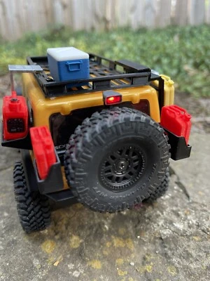 Spare Tire Mount With Third Brake Light For Axial SCX24 Jeep with LED For Kit - Image 1 of 4