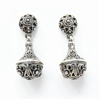 NYJEWEL Konstantino 18k Gold 925 Sterling Silver Large Dangle Stud Earrings - Image 1 of 4