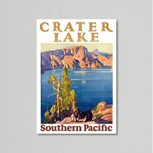 Travel Poster - Crater Lake, Southern Pacific Railroad by Maurice Logan 1927 - Picture 1 of 6