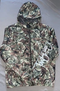 Punk Royal Herren Large Camouflage Grün Kapuze Windbreaker Jacke Graphit Logo Ärmel - Bild 1 von 10