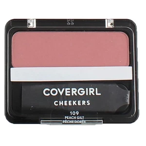 2 Pack CoverGirl Cheekers Face Blush, Peach Gilt 109, 0.12 oz - Picture 1 of 2