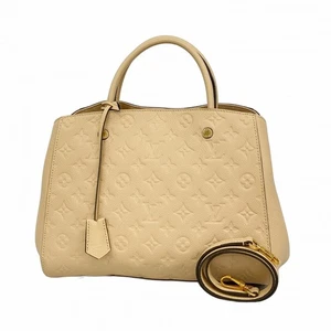 Louis Vuitton Monogram Empreinte Montaigne MM M41152 Dunne 2way Bag 591790 - Picture 1 of 10