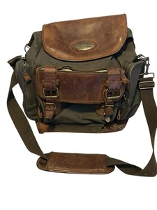 Bob Timberlake Rollgepäck L Canvas Tasche Leder Akzente Handgepäck - Bild 1 von 17