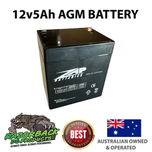 12v 5Ah AGM/SLA Battery NP5-12 Premium High Quality, Fast Postage 5Ah, 5.5Ah - Picture 1 of 4