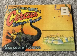 CARTOLINA RINGLING BROS e BARNUM E BAILEY (16) FOLDER mai usata spedizione gratuita L5 - Foto 1 di 5
