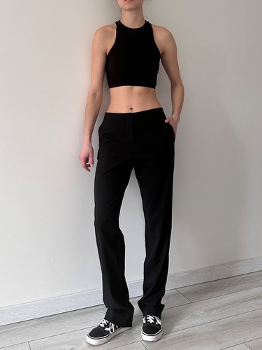 Pantaloni eleganti neri Burberry US 8 UK 10 donna