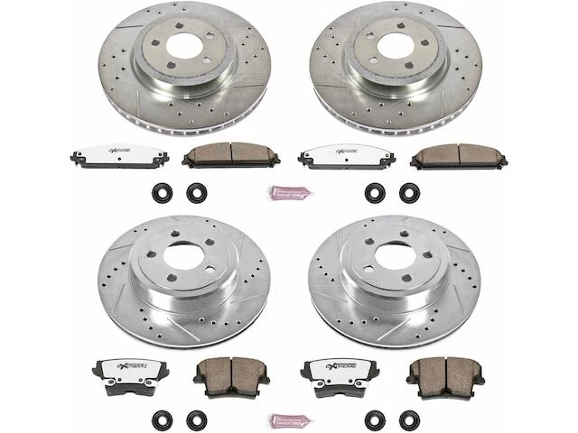 Kit de pastillas de freno delanteras y traseras y rotor para Dodge Magnum 2006 2005-2008 FM646GY Foto 1 de 1