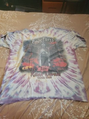 Camiseta De Colección Pink Floyd In The Flesh Roger Waters 1999 Tour Tie-Dye - Talla XL Foto 1 de 4