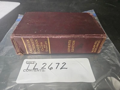 AMERICAN MACHINIST HANDBOOK COLVIN AND STANLEY 7TH EDITION McGRAW HILL 1940 - Image 1 of 4