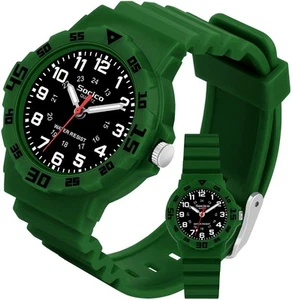 Children Analog Watch for Boys Girls Waterproof Time Teaching Watch with Soft... - Picture 1 of 9
