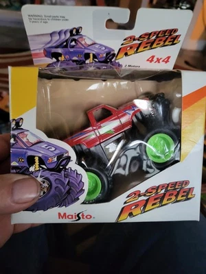 Monster Truck Maisto 2 velocidades rebelde Ford Pullback 4x4 metal fundido a presión 21018 Foto 1 de 4