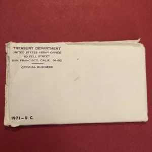 1971 US Mint Uncirculated Coin Set P&D OGP - Picture 1 of 3