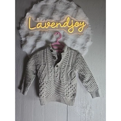 Cat & Jack Cable Knit Pullover Sweater Boys 5T Winter Fall Cozy Warm Holiday - Image 1 of 4