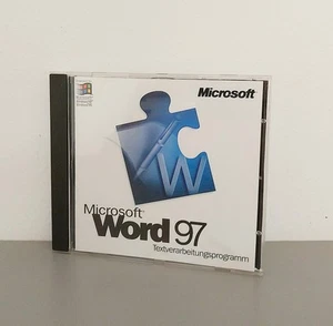 ● CD-ROM Microsoft Word 97 Textverarbeitung Deutsch von 1997 ● mit Key Schlüssel - Bild 1 von 4