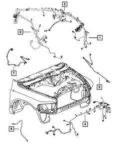 Genuine Mopar Front End Module Wiring 68084501AD - Picture 1 of 1