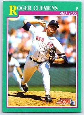 1991 Score Roger Clemens Boston Red Sox #655 - Image 1 of 2