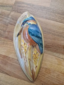 Grays Pottery Wall Plaque With A Kingsfisher Hand Painted - Picture 1 of 3
