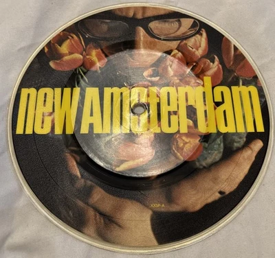 ELVIS COSTELLO -  New Amsterdam - 7" EP 4 Tracks -  UK Vinyl Pic Disc  NM 1980 - Image 1 of 4